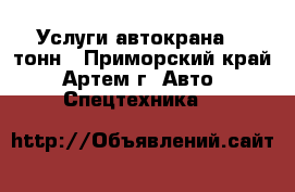 Услуги автокрана 16 тонн - Приморский край, Артем г. Авто » Спецтехника   